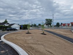 Nyrenovert område rundt Nordby stasjon