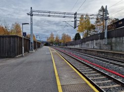 Plattform ved Hanaborg stasjon